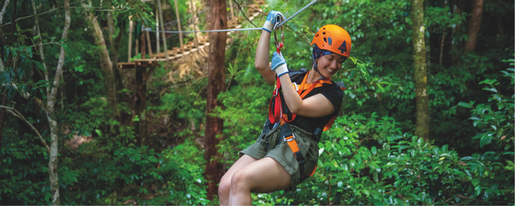 Zipline Tour in Cape Tribulation. Port Douglas Tours in Daintree rainforest
